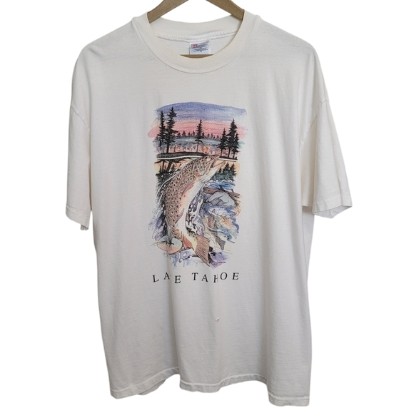 Vintage Other - Vintage Single Stitch Lake Tahoe Graphic Tee